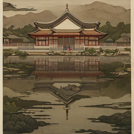 00406-3020989354-best quality, symmetry,realistic, real life,photography, masterpiece, best quality, Chinese ink painting,1girl, very wide shot,.png